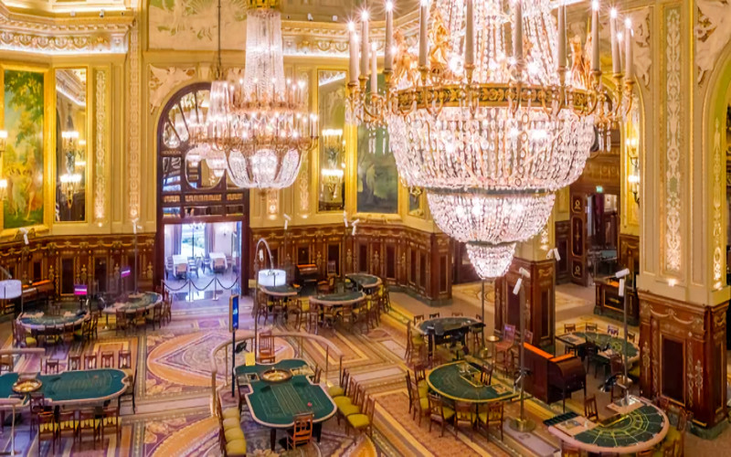 Luksusa kazino Monte-Carlo Monako